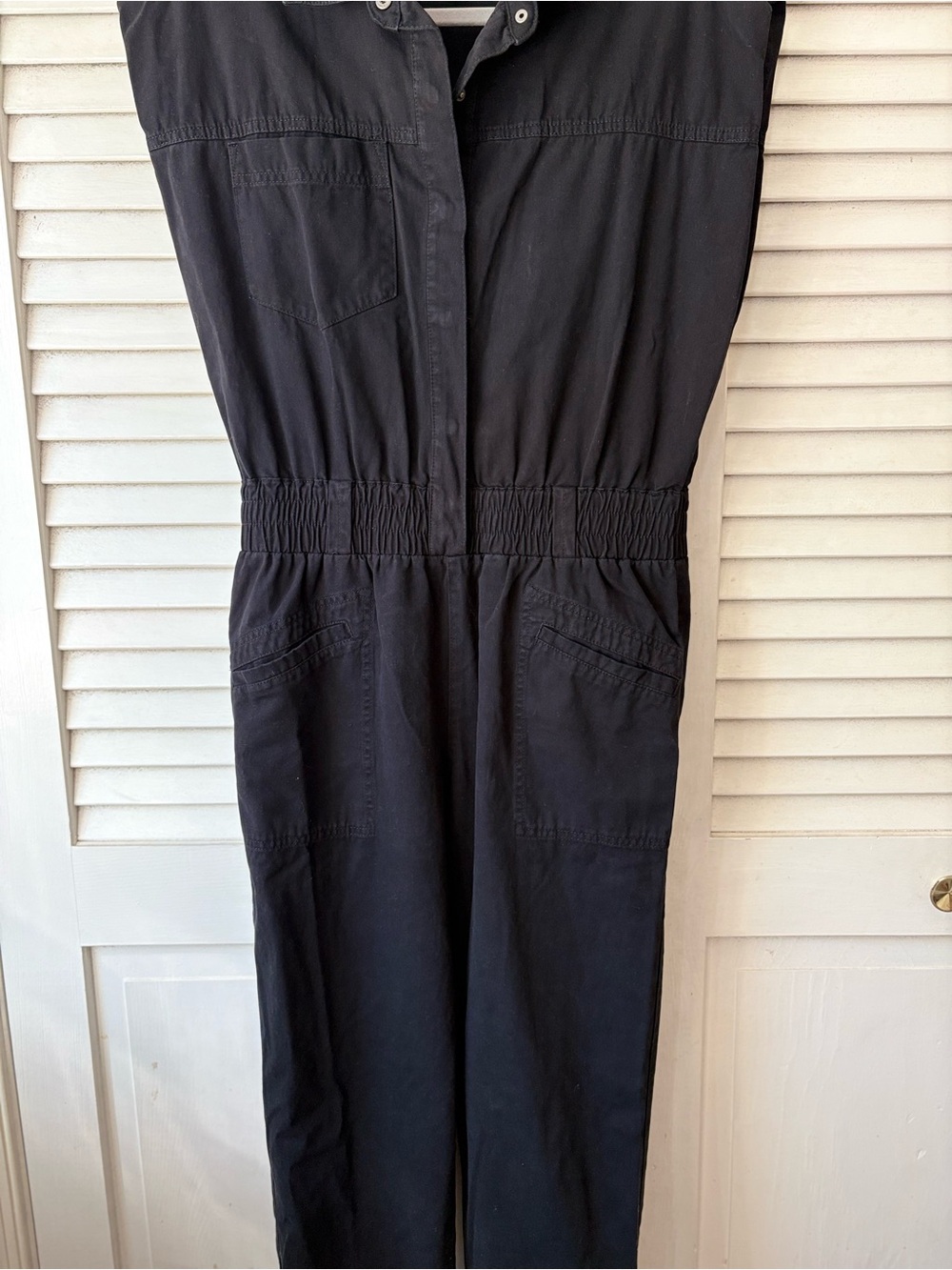 Pistola Rosie Shoulder Pad Jumpsuit Fade To Black Medium Utility One Piece - Picture 5 of 7